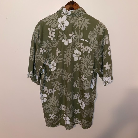 Kane Green hawaiian floral button up size large - Picture 2 of 5